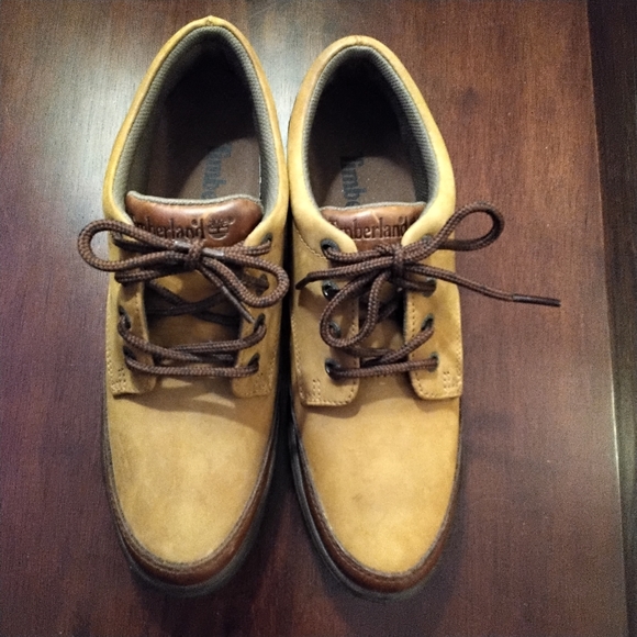 Timberland Leather Hiking Boots Low Top Lace Up - 9M - Picture 2 of 8
